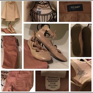 Pants/Shoes/Shirt. set for $25.or $10 each piece.